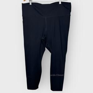 Fabletics Define PowerHold 7/8 Leggings 2X 36 Short Black High Waisted